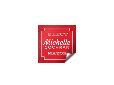 Main Mayor Campaign Sticker  Image