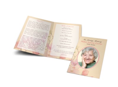 Main Memorial Service Funeral  Program  wj3sni67vj Image