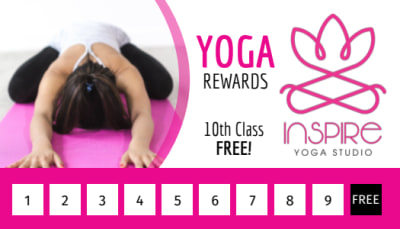 Yoga Punch Card  dfw7x7brlq Side 1 Image