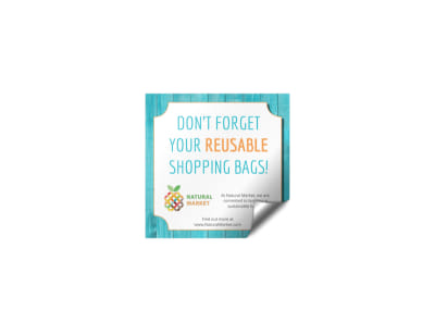 Main Natural Market Sticker  Image