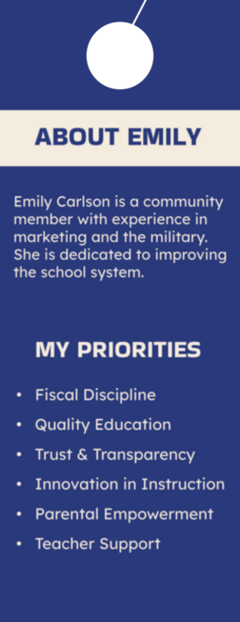 School Board Campaign  m0m7cf98bp  Side 2 Image