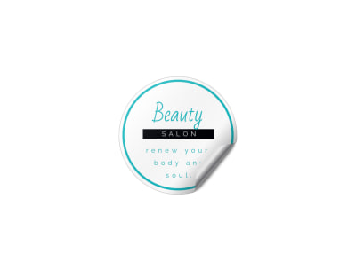 Main Beauty Salon Spa Sticker  Image
