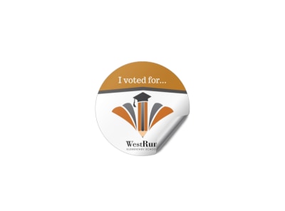 Main School Vote Sticker  Image