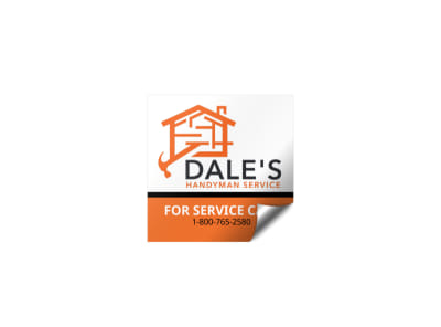 Main Handyman Sticker  Image